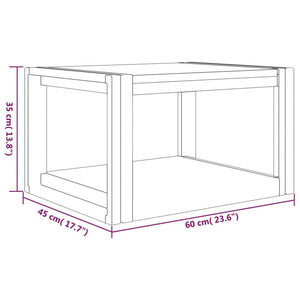Έπιπλο Μπάνιου 60 x 45 x 35 εκ. από Μασίφ Ξύλο Teak