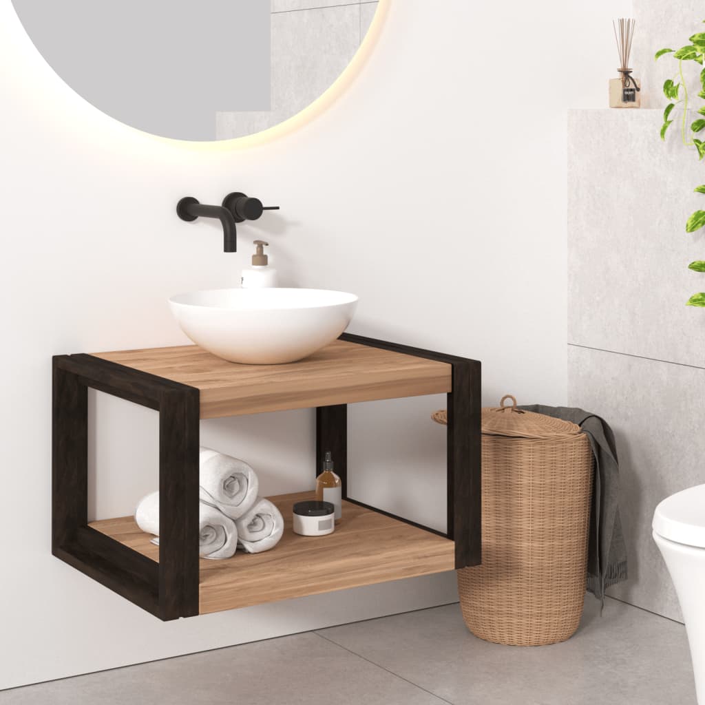 Έπιπλο Μπάνιου 60 x 45 x 35 εκ. από Μασίφ Ξύλο Teak