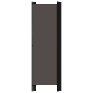 Διαχωριστικό Δωματίου με 5 Πάνελ Ανθρακί 250 x 180 εκ.