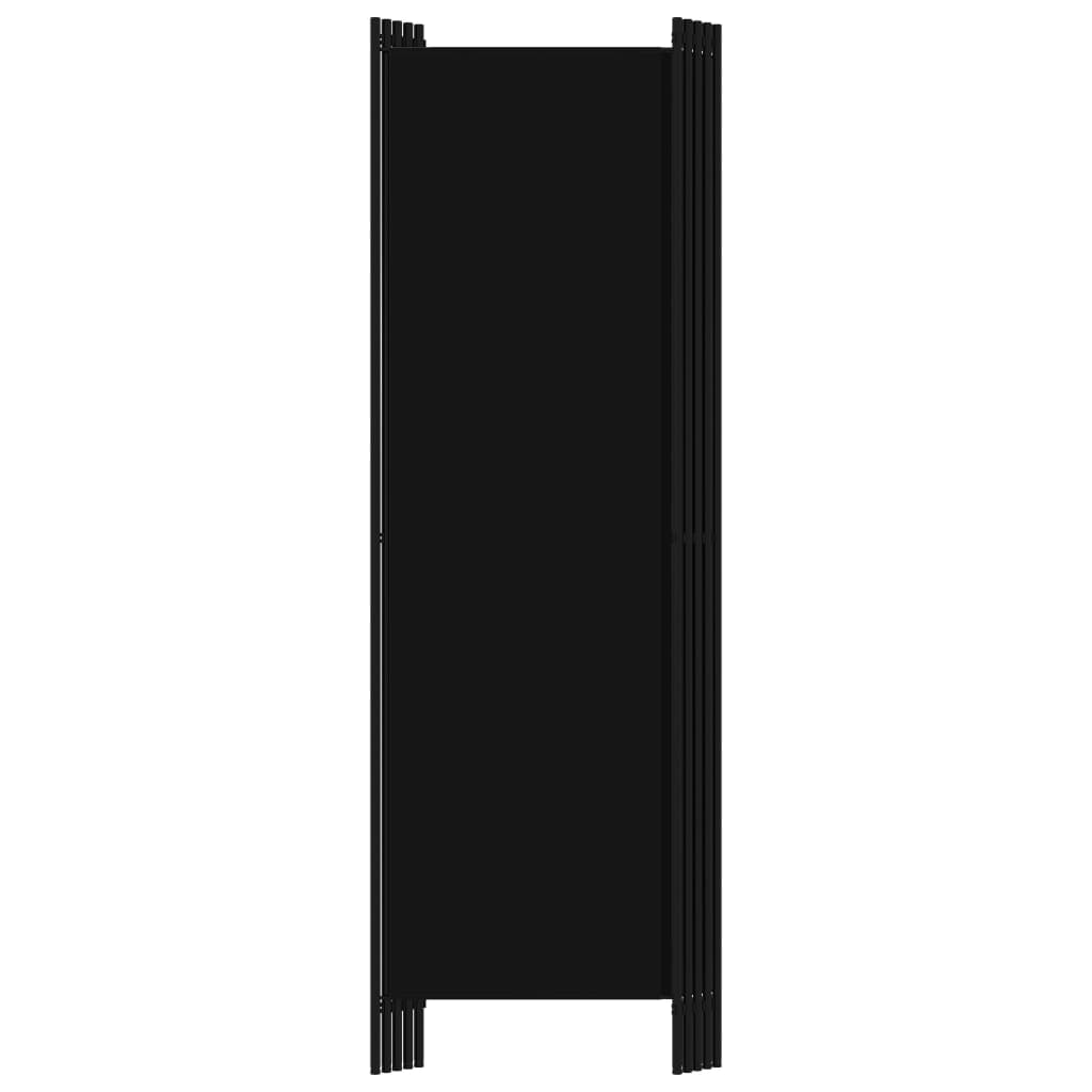 Διαχωριστικό Δωματίου με 5 Πάνελ Μαύρο 250 x 180 εκ.