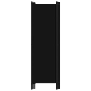 Διαχωριστικό Δωματίου με 5 Πάνελ Μαύρο 250 x 180 εκ.