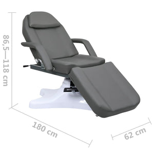 Κρεβάτι - Πολυθρόνα Αισθητικής Γκρι 180 x 62 x (86,5-118) εκ. - Pakobazaar
