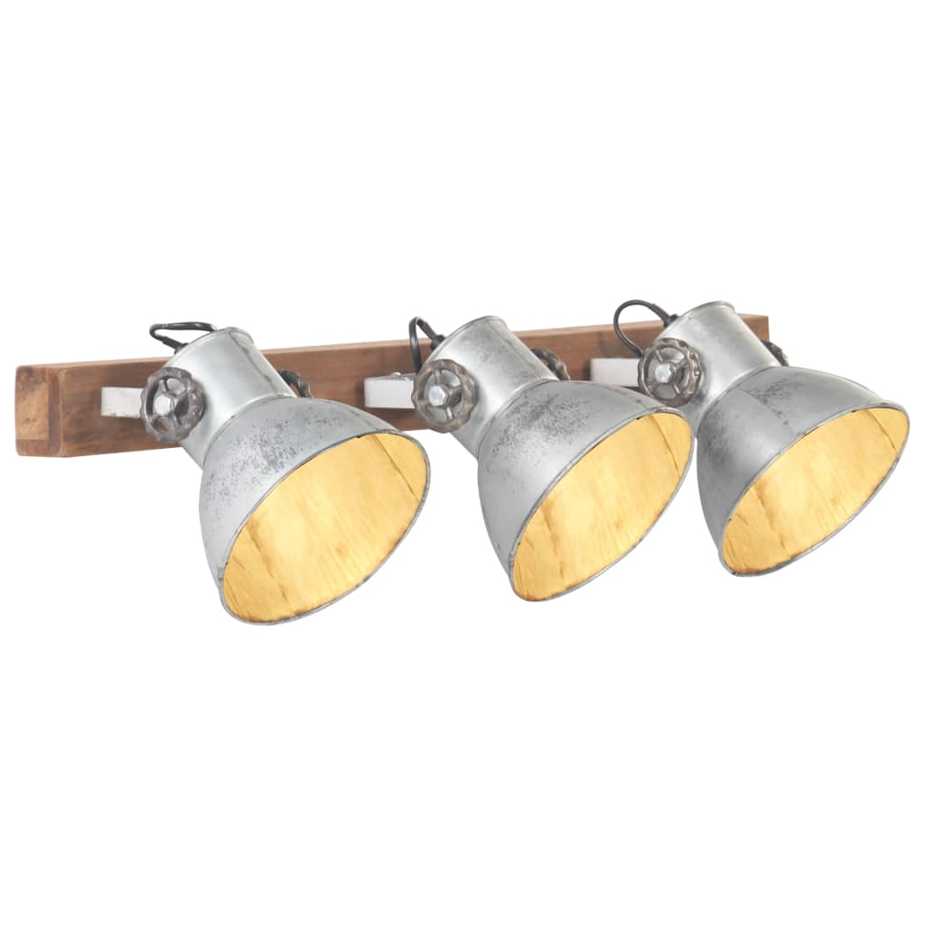 Φωτιστικό Τοίχου Industrial Ασημί 65x25 εκ. Ε27 - Pakobazaar
