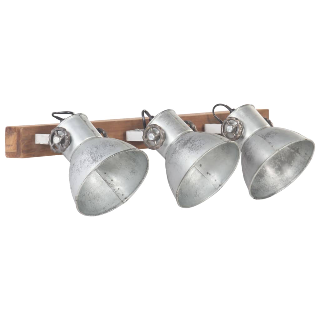 Φωτιστικό Τοίχου Industrial Ασημί 65x25 εκ. Ε27 - Pakobazaar