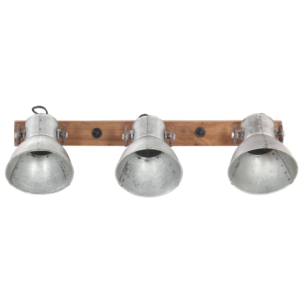Φωτιστικό Τοίχου Industrial Ασημί 65x25 εκ. Ε27 - Pakobazaar