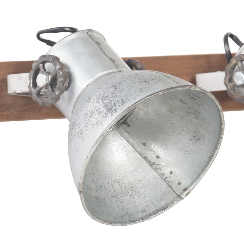 Φωτιστικό Τοίχου Industrial Ασημί 65x25 εκ. Ε27 - Pakobazaar