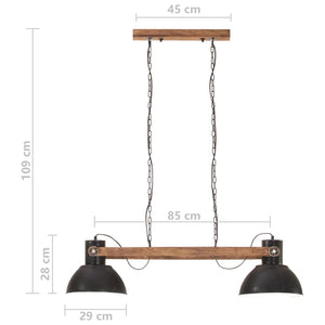 Φωτιστικό Κρεμαστό Industrial 25 W Μαύρο 109 εκ. Ε27 - Pakobazaar