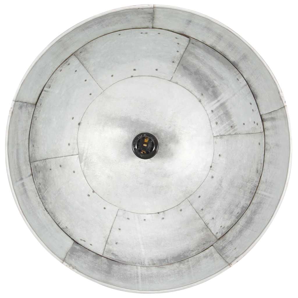 Φωτιστικό Κρεμαστό Vintage Στρογγυλό 25 W Ασημί 41 εκ. Ε27 - Pakobazaar