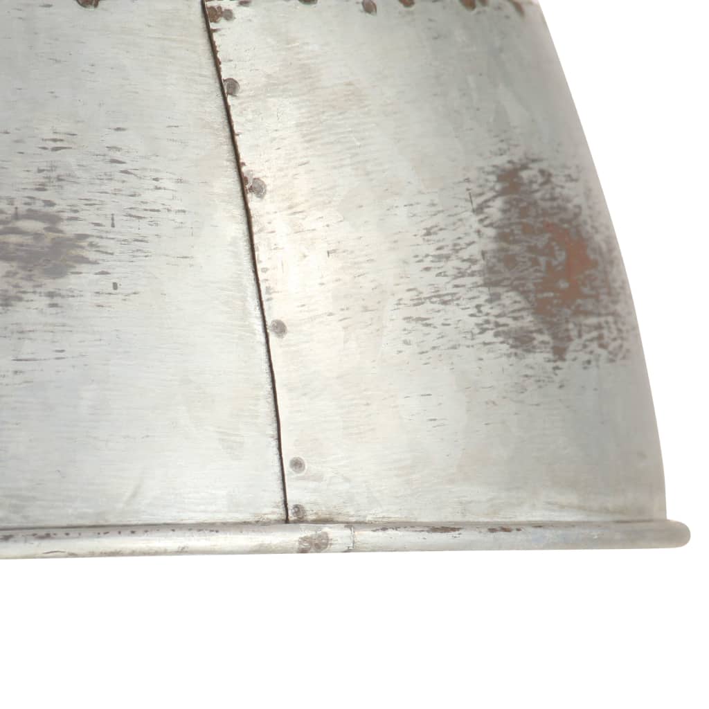 Φωτιστικό Κρεμαστό Vintage Στρογγυλό 25 W Ασημί 31 εκ. Ε27 - Pakobazaar