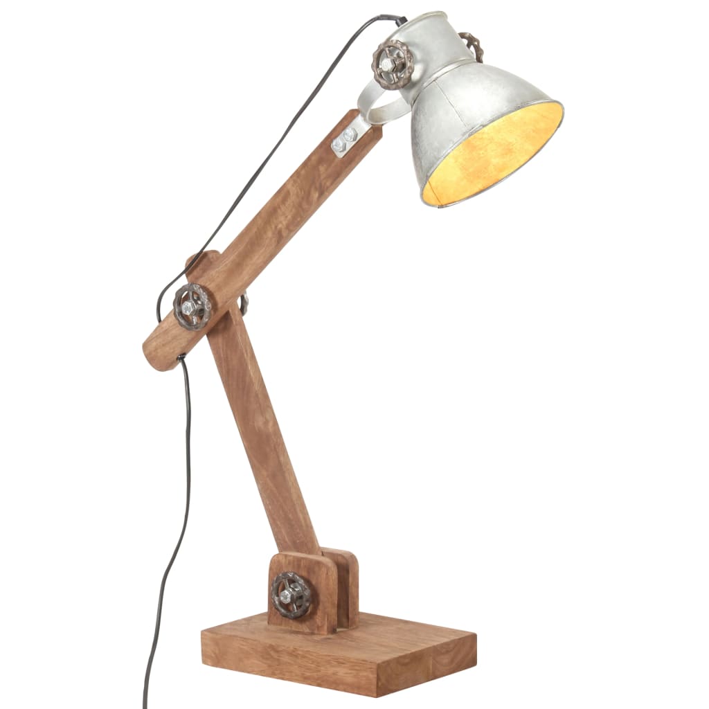 Φωτιστικό Επιτραπέζιο Industrial Στρ. 25 W Ασημί 58x18x90εκ Ε27 - Pakobazaar