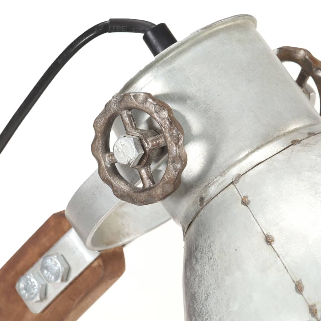 Φωτιστικό Επιτραπέζιο Industrial Στρ. 25 W Ασημί 58x18x90εκ Ε27 - Pakobazaar