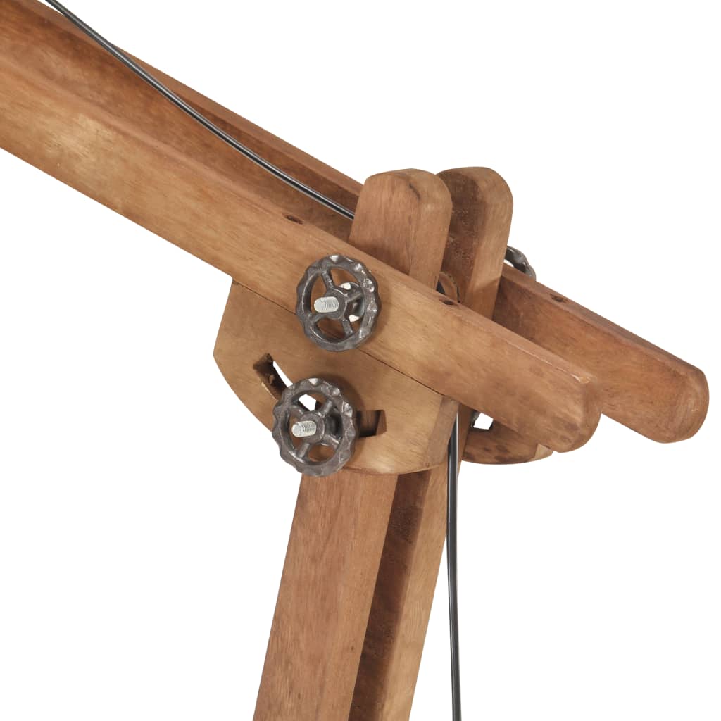 Φωτιστικό Δαπέδου Μπρονζέ από Μασίφ Ξύλο Μάνγκο E27 - Pakobazaar