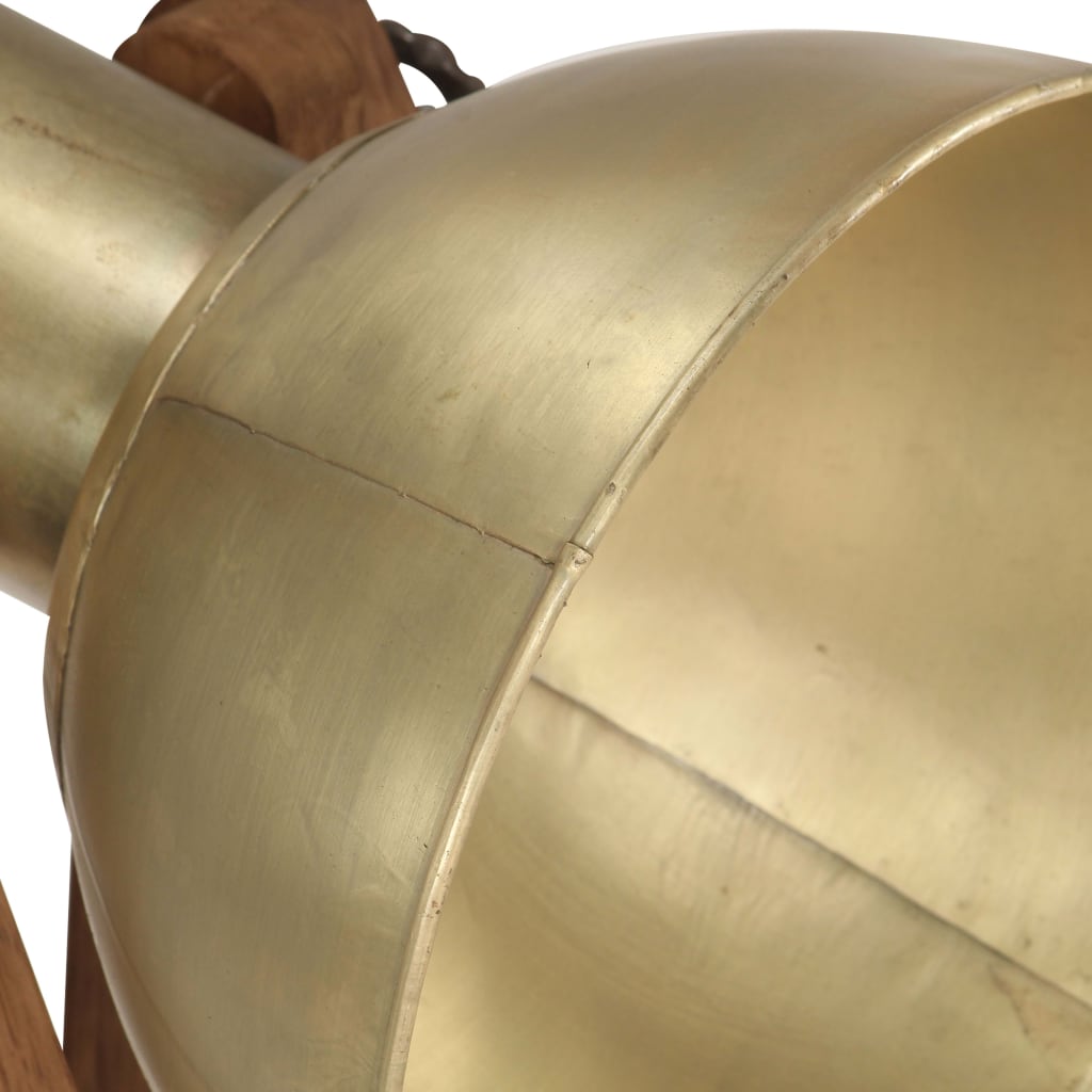 Φωτιστικό Δαπέδου Μπρονζέ από Μασίφ Ξύλο Μάνγκο E27 - Pakobazaar