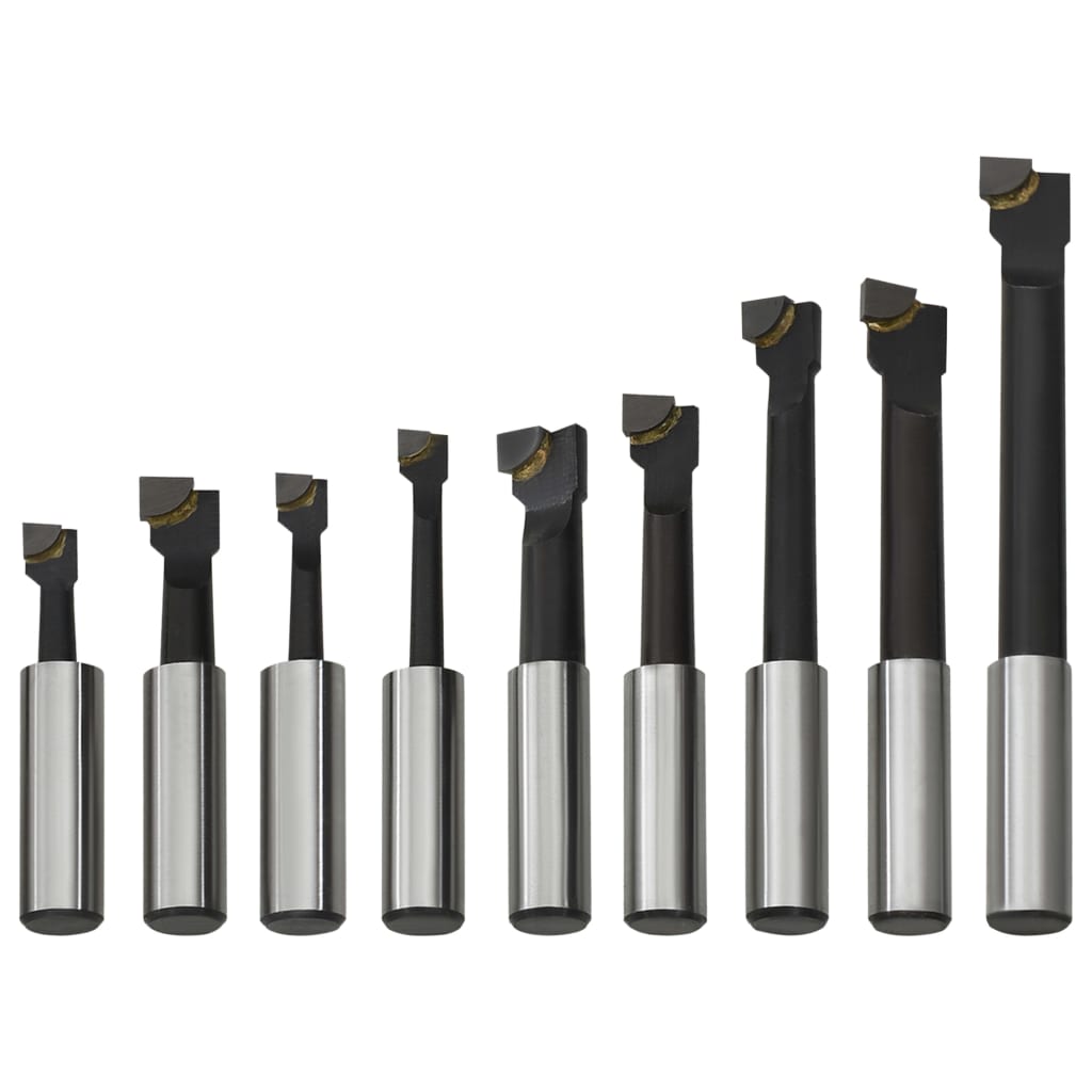 Μανέλες Τόρνου 9 τεμ. 12 χιλ. με Ξύλινη Βάση - PAKOBAZAAR