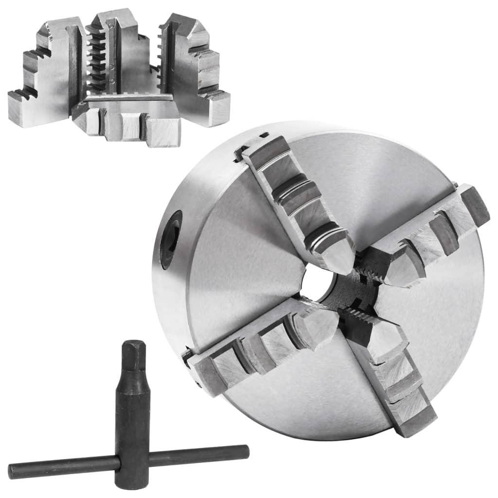 Τσοκ Τόρνου 4 Σιαγόνων με Ομόκεντρη Σύσφιξη 125 χιλ. Ατσάλινο - PAKOBAZAAR