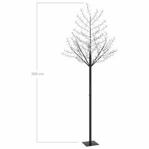 Χριστουγεννιάτικο Δέντρο Κερασιά 600 LED Μπλε Φως 300 εκ.