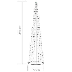 Δέντρο από Φωτάκια 136 LED Πολύχρωμο Φως 70 x 240 εκ.
