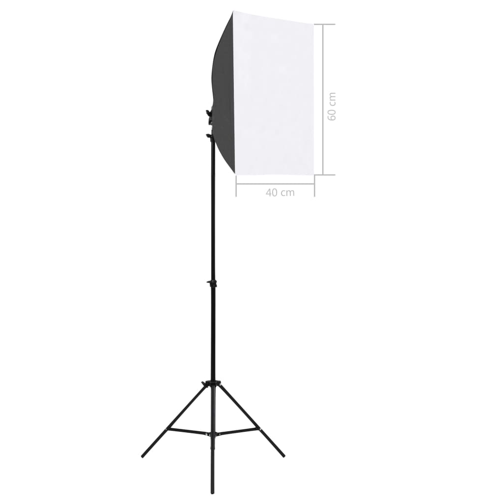 Κιτ Φωτογραφικού Στούντιο Softbox με Φώτα, Φόντο & Ανακλαστήρα
