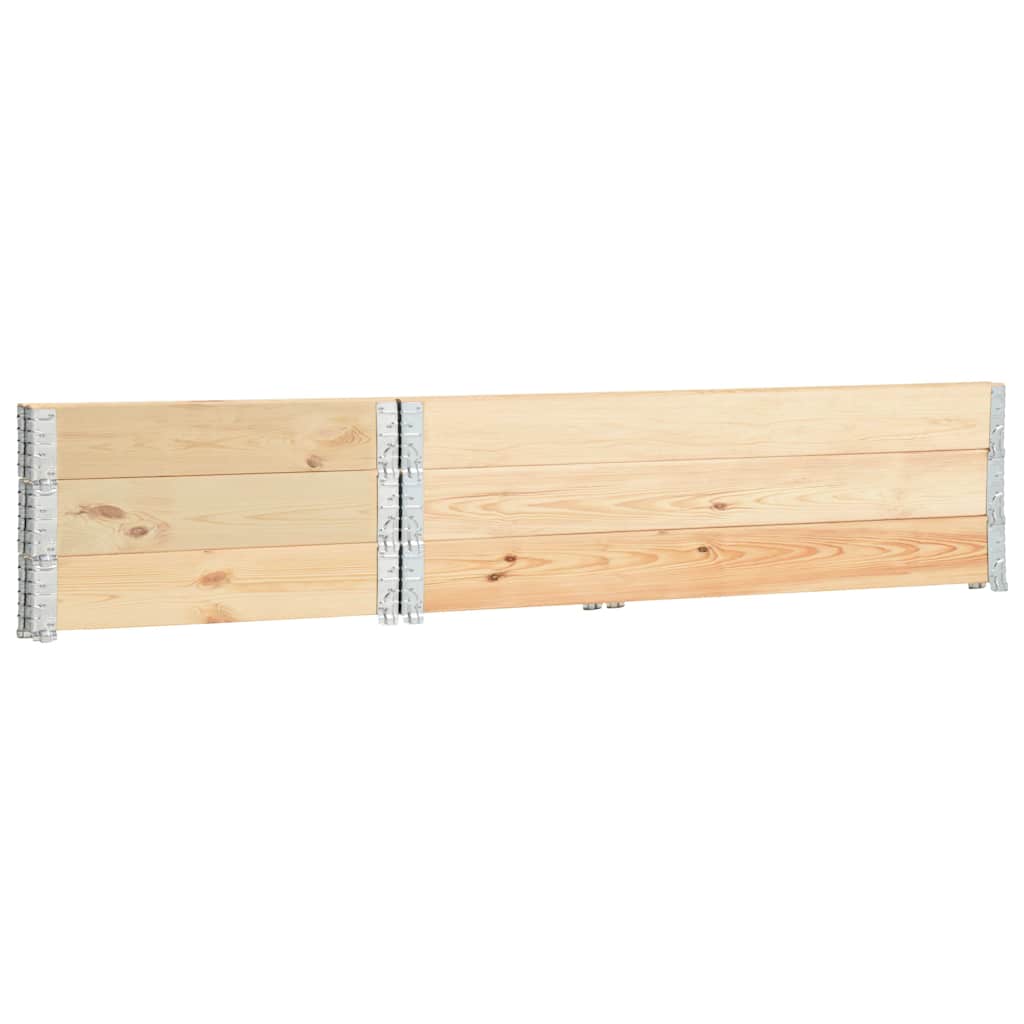 Παρτέρια Υπερυψωμένα 3 Τεμ. 50x150 εκ. από Μασίφ Ξύλο Πεύκου