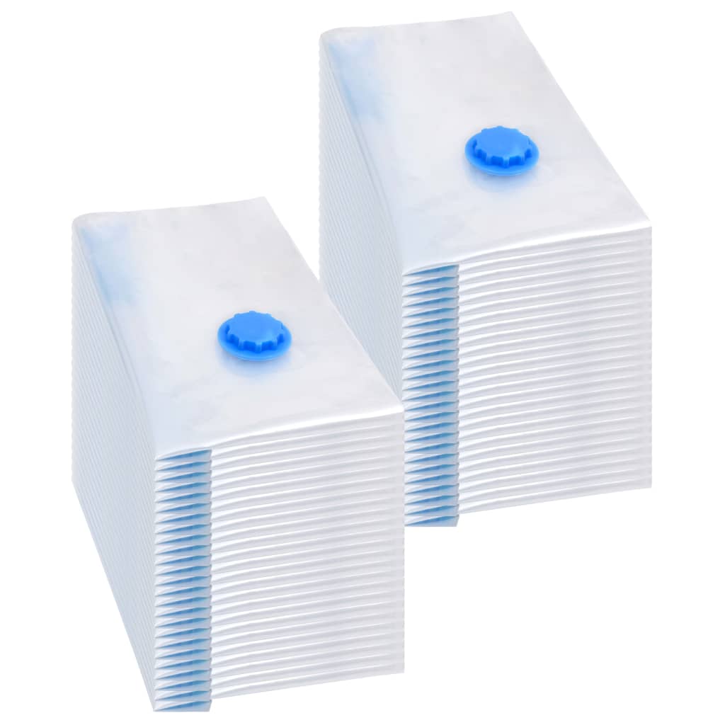 Σακούλες Αποθήκευσης Ρούχων Κενού Αέρος 50 Τεμάχια 60 x 40 εκ. - Pakobazaar