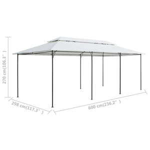 Κιόσκι Λευκό 600 x 298 x 270 εκ. 180 γρ./μ² - PAKOBAZAAR