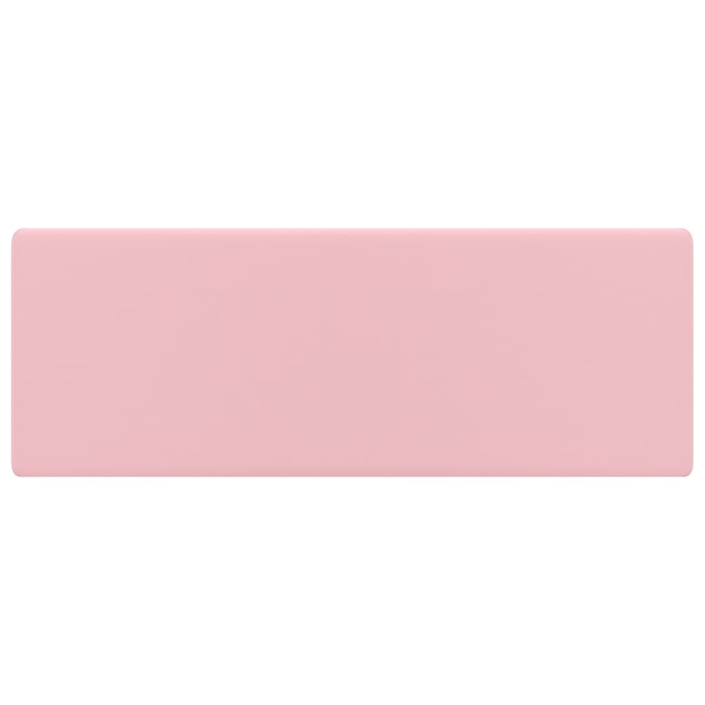 Νιπτήρας με Υπερχείλιση Τετράγωνος Ροζ Ματ 41x41 εκ. Κεραμικός - PAKOBAZAAR