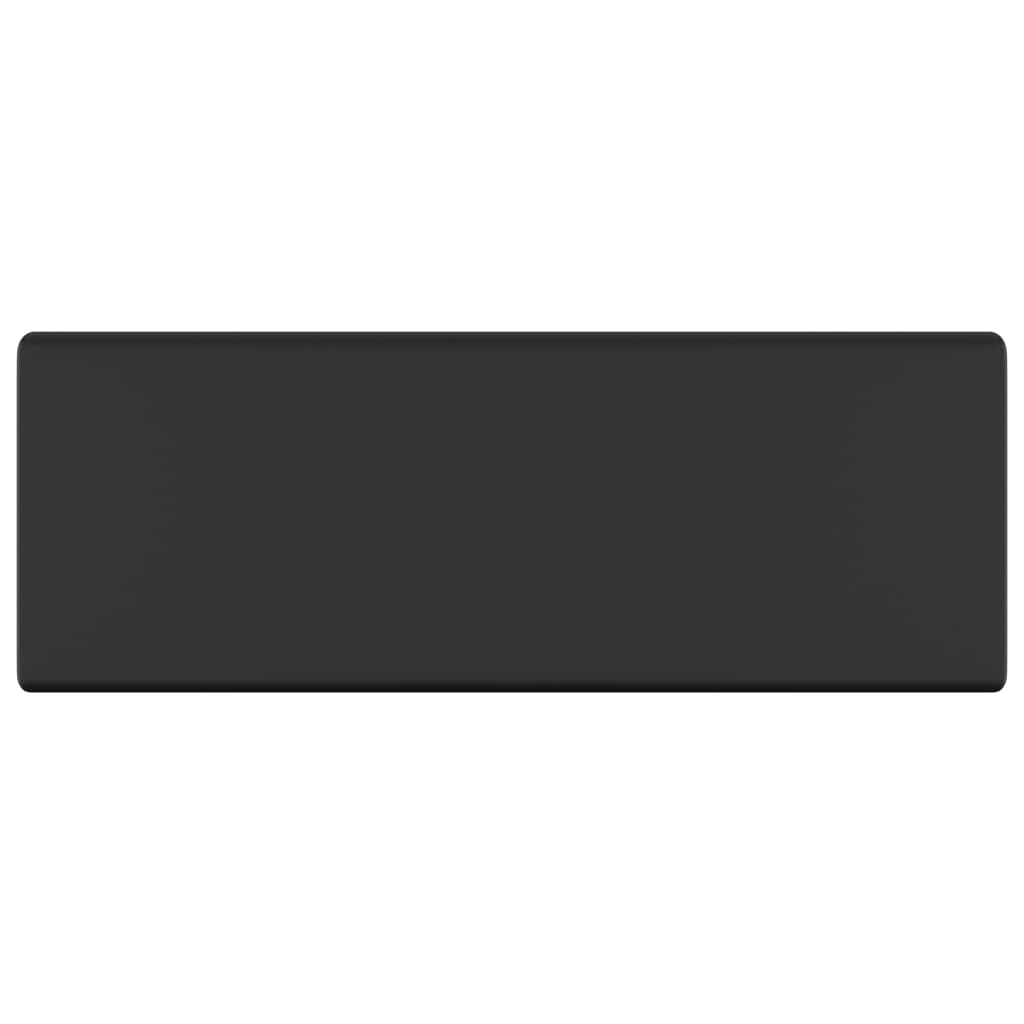 Νιπτήρας με Υπερχείλιση Τετράγωνος Μαύρο Ματ 41x41 εκ Κεραμικός - PAKOBAZAAR