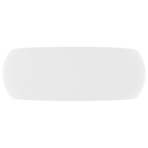 Νιπτήρας Πολυτελής Στρογγυλός Λευκό Ματ 40 x 15 εκ. Κεραμικός - PAKOBAZAAR