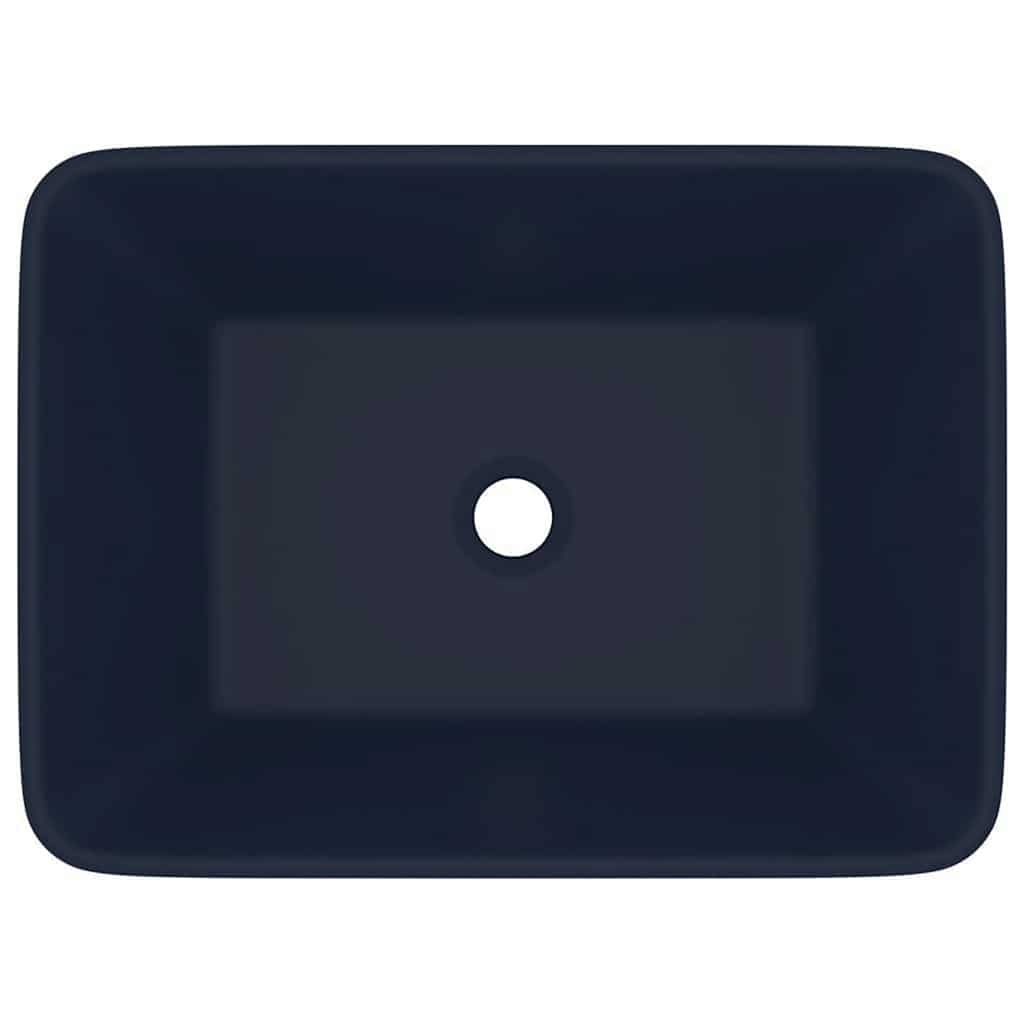 Νιπτήρας Πολυτελής Σκούρο Μπλε Ματ 41 x 30 x 12 εκ. Κεραμικός - PAKOBAZAAR