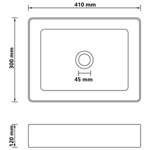Νιπτήρας Πολυτελής Ανοιχτό Πράσινο Ματ 41x30x12 εκ. Κεραμικός - PAKOBAZAAR
