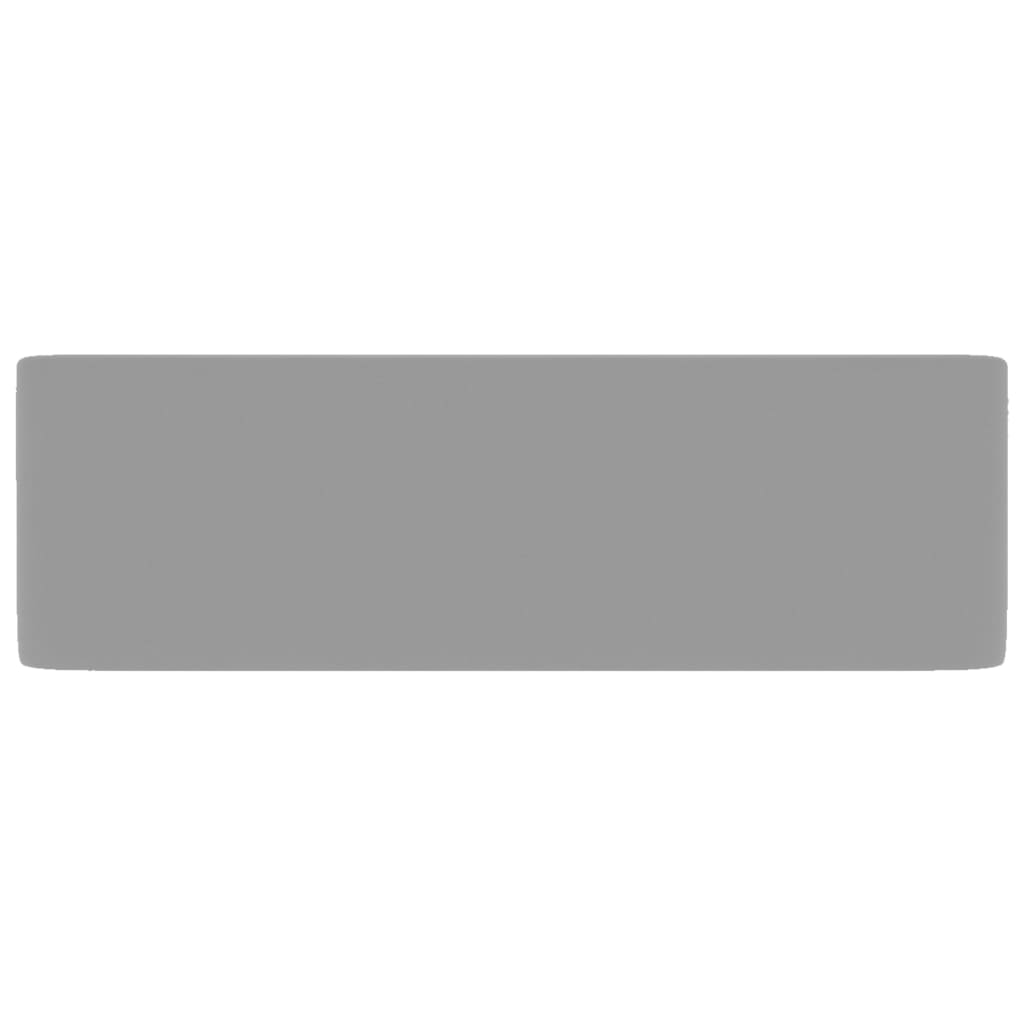 Νιπτήρας Πολυτελής Ανοιχτό Γκρι Ματ 41x30x12 εκ. Κεραμικός - PAKOBAZAAR