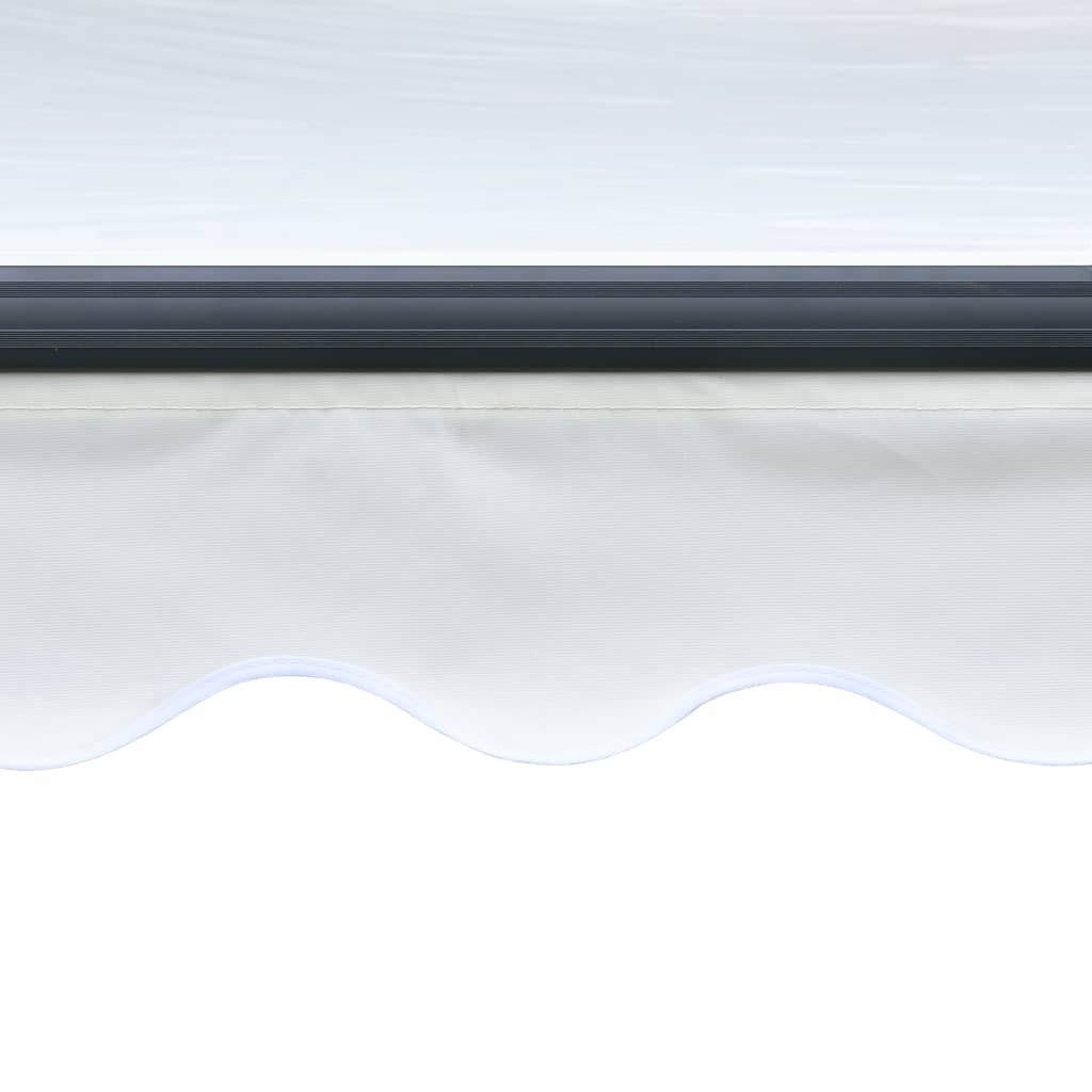 Τέντα Συρόμενη Χειροκίνητη με LED Κρεμ 600 x 300 εκ.