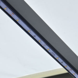 Τέντα Συρόμενη Χειροκίνητη με LED Κρεμ 600 x 300 εκ.