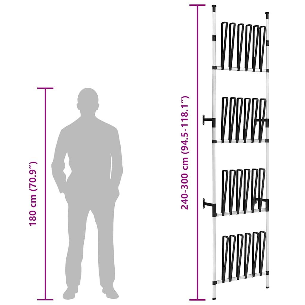 Βάση Αποθήκευσης Για Μπότες Τηλεσκοπική με Ράγες Αλουμινίου