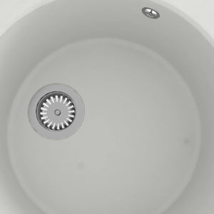 Σιντρινο κουζίνας Λευκό 48 x 48 x 20.5 εκ Γρανίτης