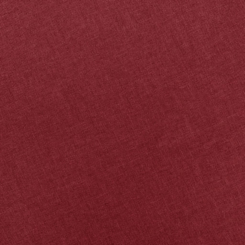 Μπερζέρα Μπορντό Υφασμάτινη με Υποπόδιο