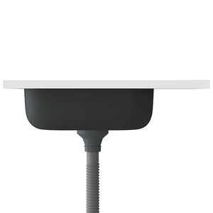 Νεροχύτης + Ποδιά Σετ Ασημί 600x500x155 χιλ. Ανοξείδωτο Ατσάλι - PAKOBAZAAR