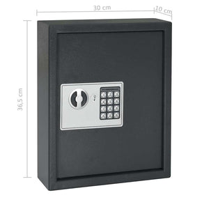 Κλειδοθήκη Σκούρο Γκρι 30 x 10 x 36,5 εκ.