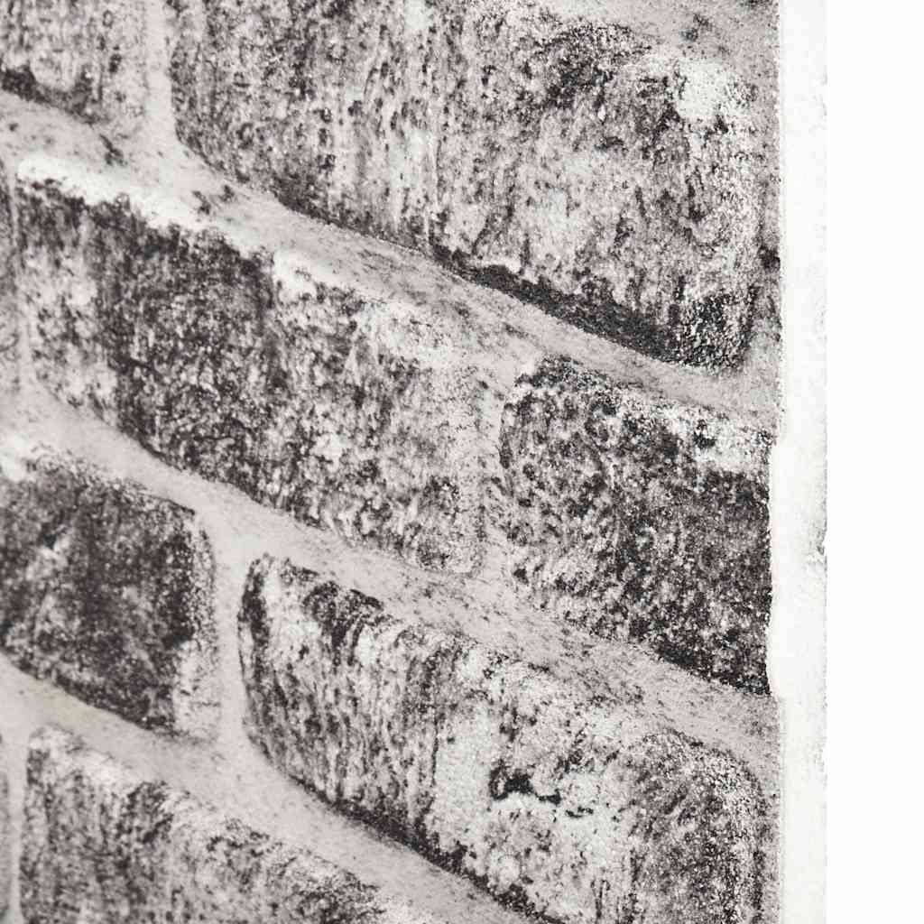 Πάνελ Τοίχου 3D 10 τεμ. Σχέδιο Τούβλα Σκούρο Γκρι EPS - Pakobazaar