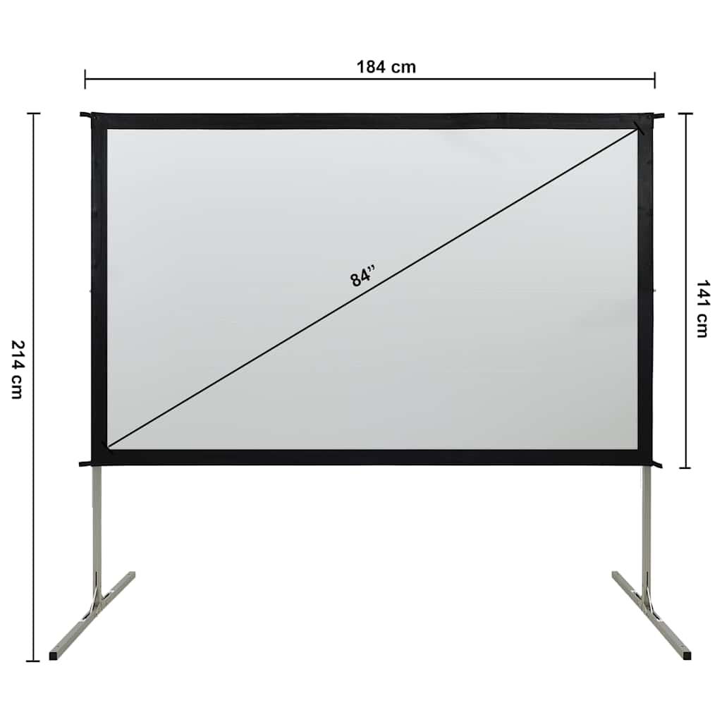 Οθόνη Προβολής Ταχείας Αναδίπλωσης 84'' 16:9