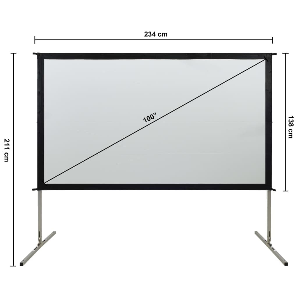 Οθόνη Προβολής Ταχείας Αναδίπλωσης 100'' 16:9 - Pakobazaar