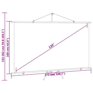 Οθόνη Προβολής με Τρίποδο 120'' 16:9 - Pakobazaar