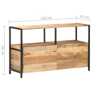 Ντουλάπι με Ράφια 110 x 35 x 65 εκ. από Μασίφ Ξύλο Μάνγκο