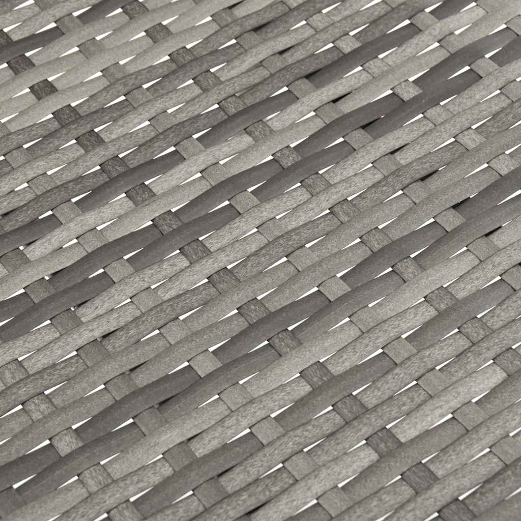 Καρέκλες Κήπου Στοιβαζόμενες 4 τεμ. Γκρι από Συνθετικό Ρατάν - PAKOBAZAAR