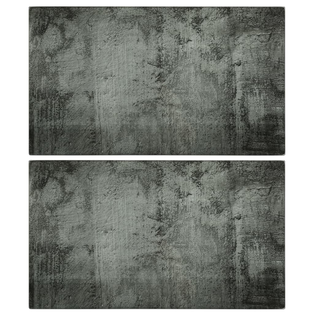 Επιφάνεια Κοπής 2 τεμ. Σχέδιο Σκυρόδεμα από Ψημένο Γυαλί