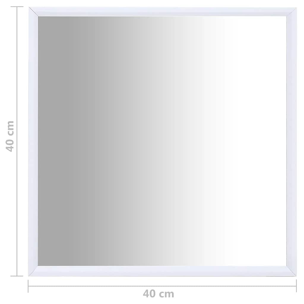 Καθρέφτης Λευκός 40 x 40 εκ.