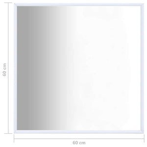 Καθρέφτης Λευκός 60 x 60 εκ.