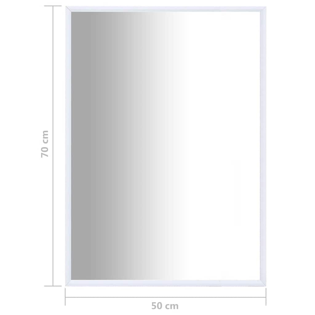 Καθρέφτης Λευκός 70 x 50 εκ.