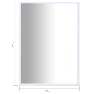 Καθρέφτης Λευκός 70 x 50 εκ.