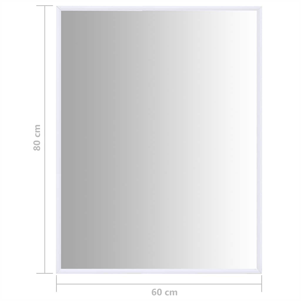 Καθρέφτης Λευκός 80 x 60 εκ.